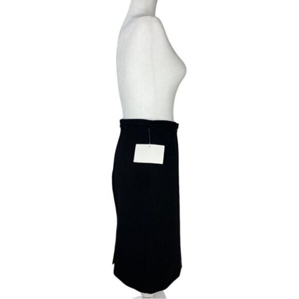Valentino‎ Black Viscose Blend Pencil Skirt Italy Altered Professionally - Picture 2 of 12